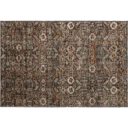 Premium Machine Washable Mayfield  Chocolate 1'8" x 2'6" Rug