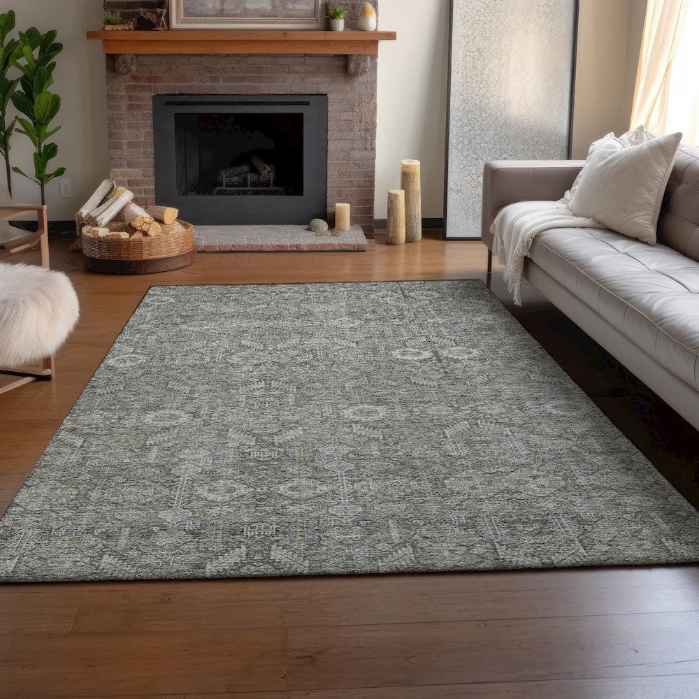 Premium Machine Washable Mayfield  Gray 2'6" x 3'10" Rug
