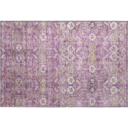 Premium Machine Washable Mayfield  Lavender 1'8" x 2'6" Rug