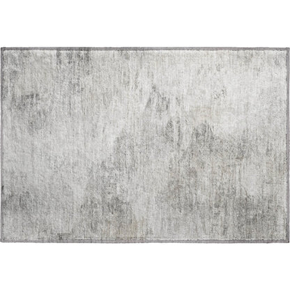 Premium Machine Washable Mayfield  Silver 1'8" x 2'6" Rug