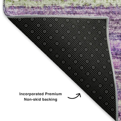 Premium Machine Washable Mayfield  Purple 1'8" x 2'6" Rug