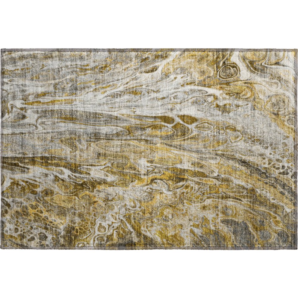 Premium Machine Washable Mayfield  Brown 1'8" x 2'6" Rug