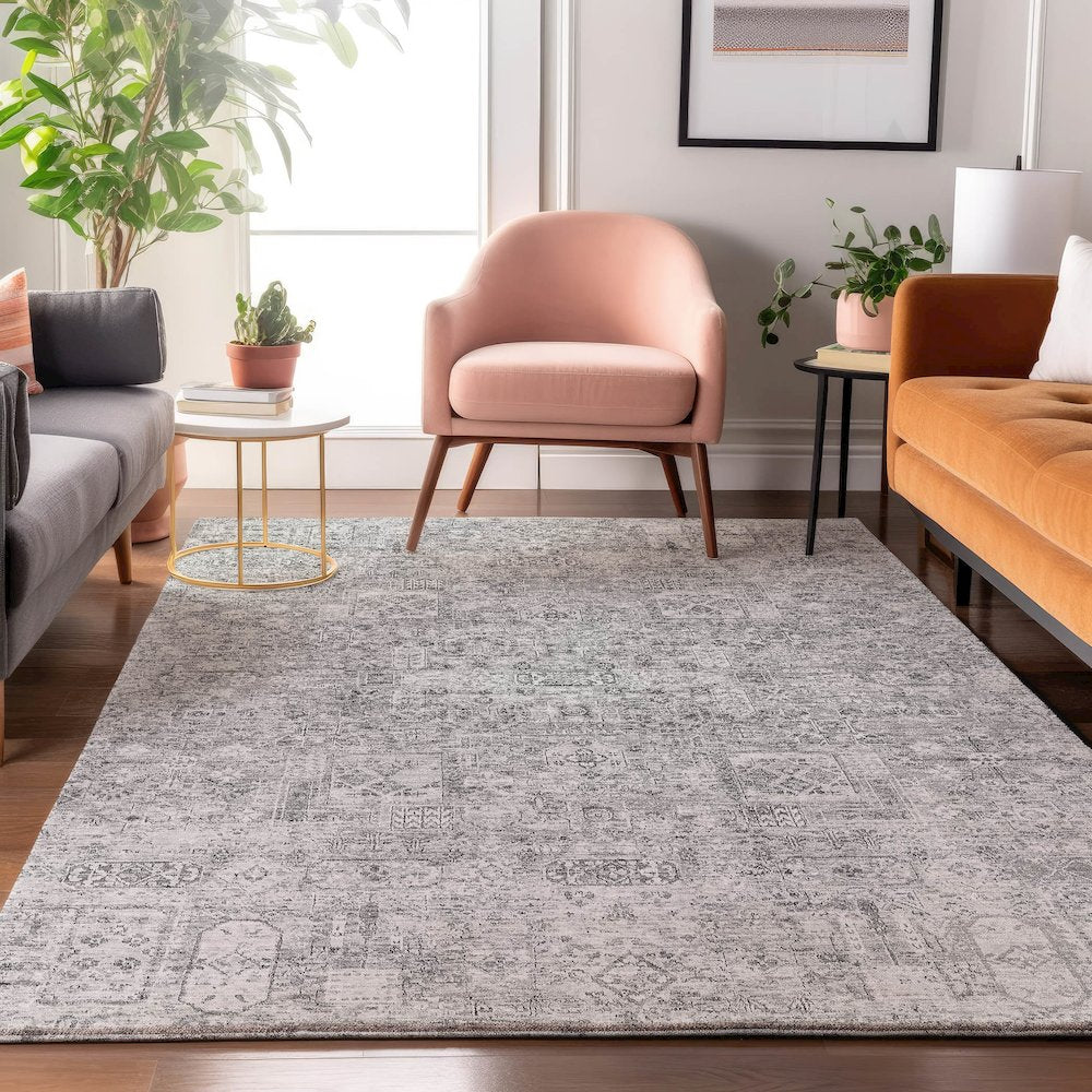 Premium Machine Washable Mayfield  Gray 2'6" x 3'10" Rug