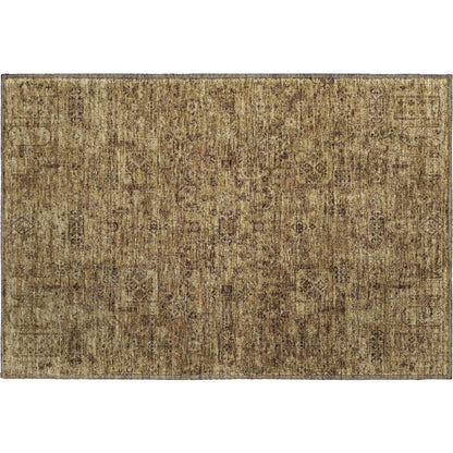 Premium Machine Washable Mayfield  Mocha 1'8" x 2'6" Rug