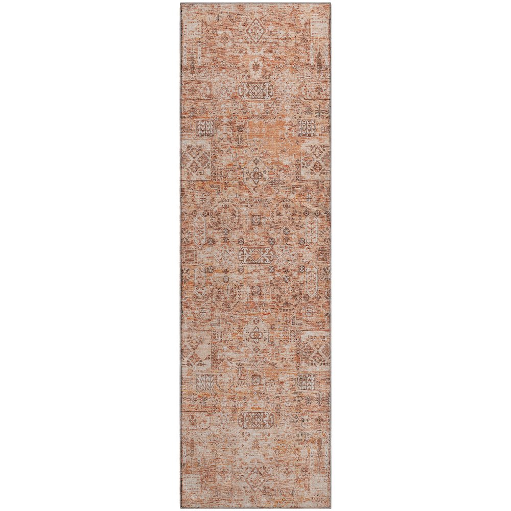 Premium Machine Washable Mayfield  Salmon 2'3" x 7'6" Runner Rug