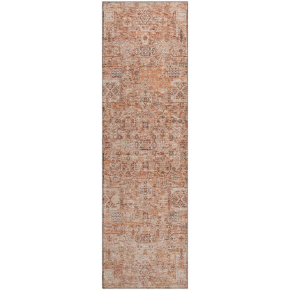 Premium Machine Washable Mayfield  Salmon 2'3" x 7'6" Runner Rug