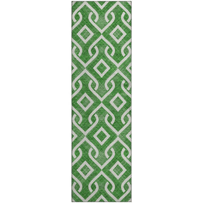 Premium Machine Washable Mayfield  Emerald 2'3" x 7'6" Runner Rug