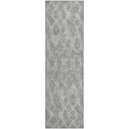 Premium Machine Washable Mayfield  Silver 2'3" x 7'6" Runner Rug