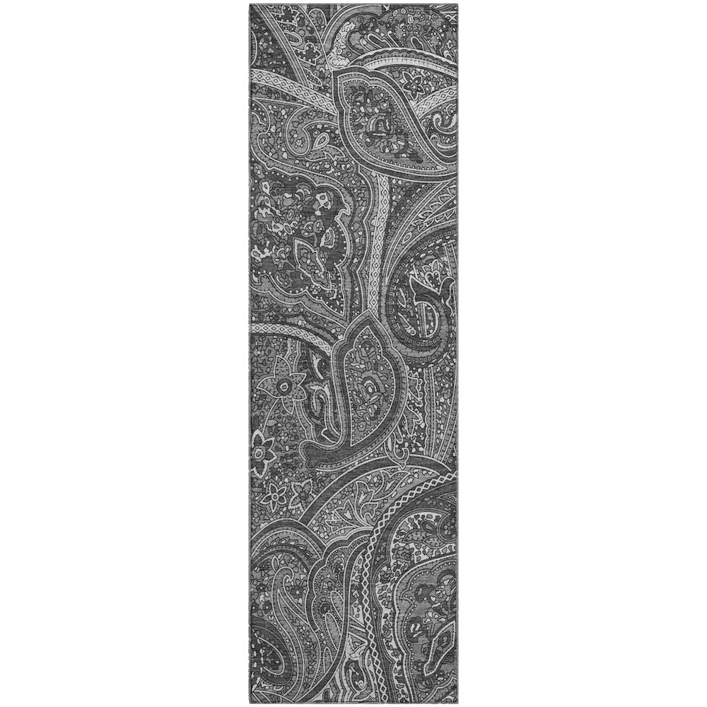 Premium Machine Washable Mayfield  Gray 2'3" x 7'6" Runner Rug