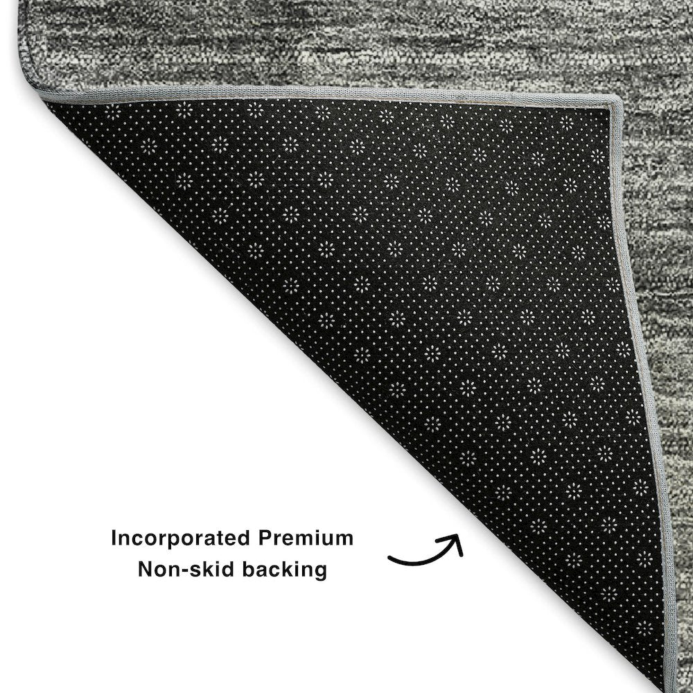 Premium Machine Washable Mayfield  Gray 1'8" x 2'6" Rug