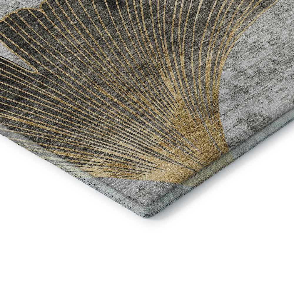 Premium Machine Washable Mayfield  Gray 1'8" x 2'6" Rug