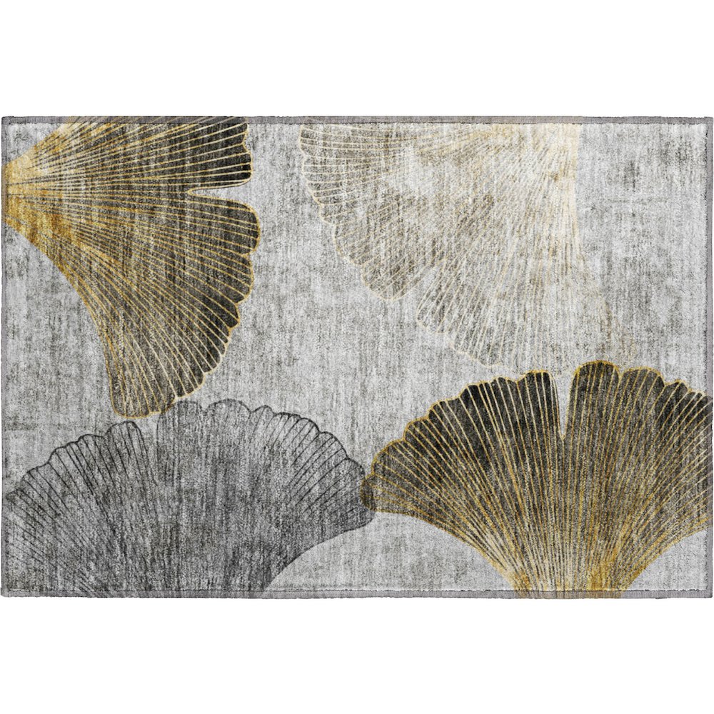 Premium Machine Washable Mayfield  Gray 1'8" x 2'6" Rug