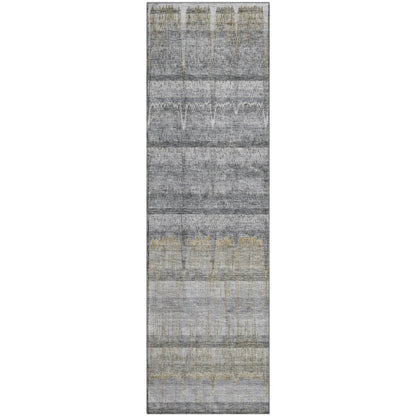 Premium Machine Washable Mayfield  Gray 2'3" x 7'6" Runner Rug