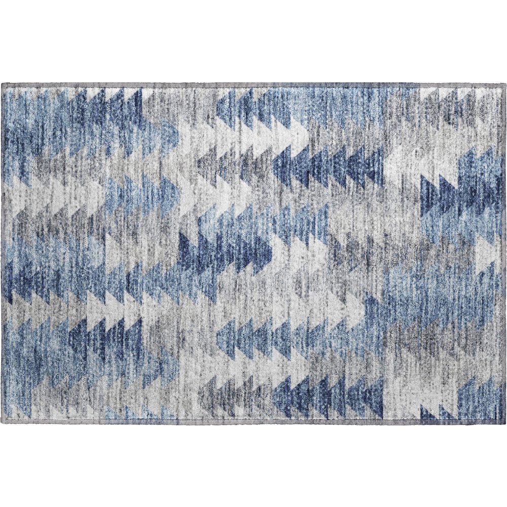 Premium Machine Washable Mayfield  Blue 1'8" x 2'6" Rug