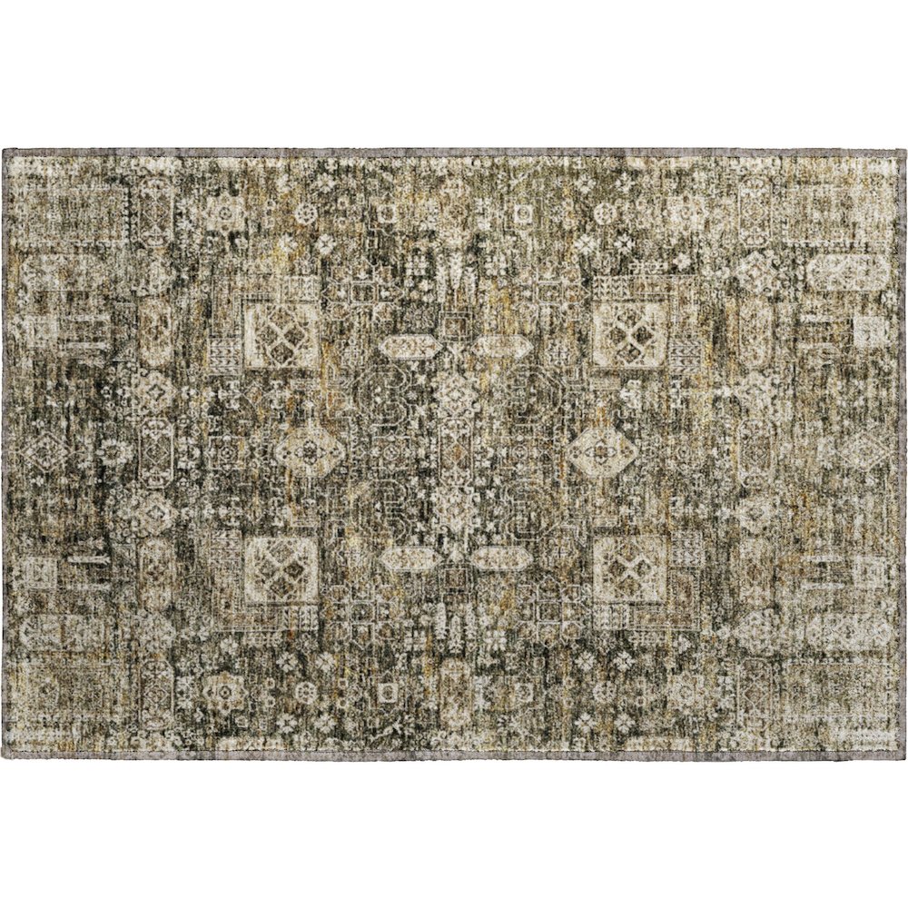 Premium Machine Washable Mayfield  Coffee 1'8" x 2'6" Rug