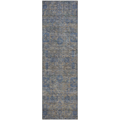 Premium Machine Washable Mayfield  Khaki 2'3" x 7'6" Runner Rug