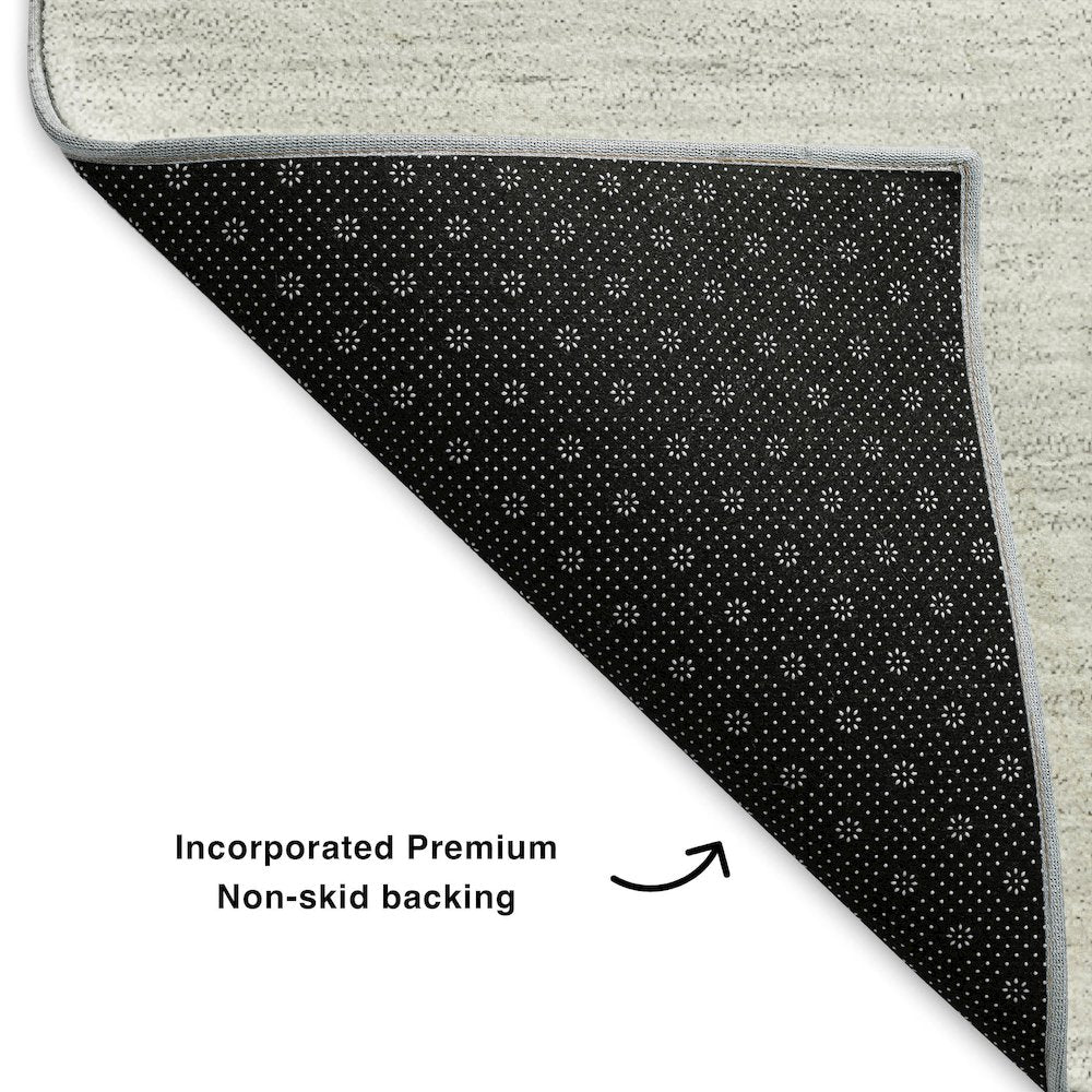 Premium Machine Washable Mayfield  Black 1'8" x 2'6" Rug
