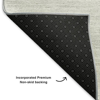 Premium Machine Washable Mayfield  Black 1'8" x 2'6" Rug