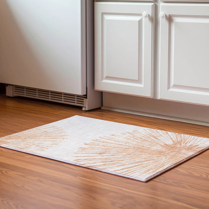 Premium Machine Washable Mayfield  Salmon 1'8" x 2'6" Rug