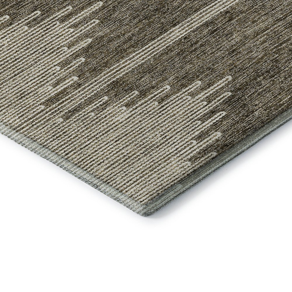 Premium Machine Washable Mayfield  Coffee 1'8" x 2'6" Rug