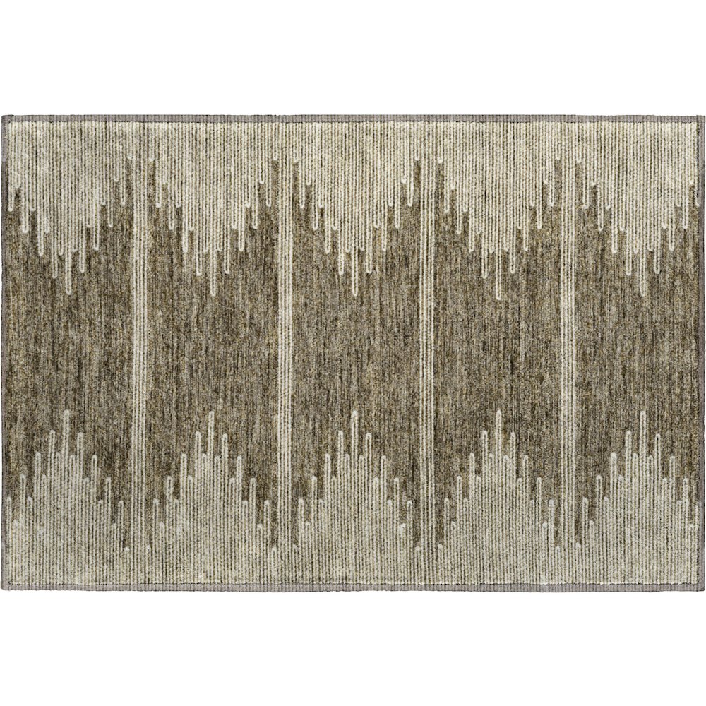 Premium Machine Washable Mayfield  Coffee 1'8" x 2'6" Rug