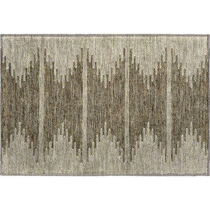 Premium Machine Washable Mayfield  Coffee 1'8" x 2'6" Rug