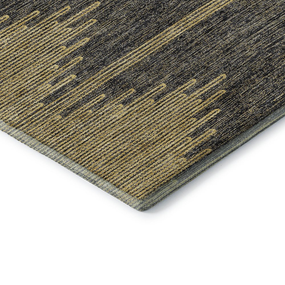 Premium Machine Washable Mayfield  Graphite 1'8" x 2'6" Rug
