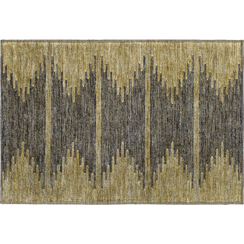 Premium Machine Washable Mayfield  Graphite 1'8" x 2'6" Rug