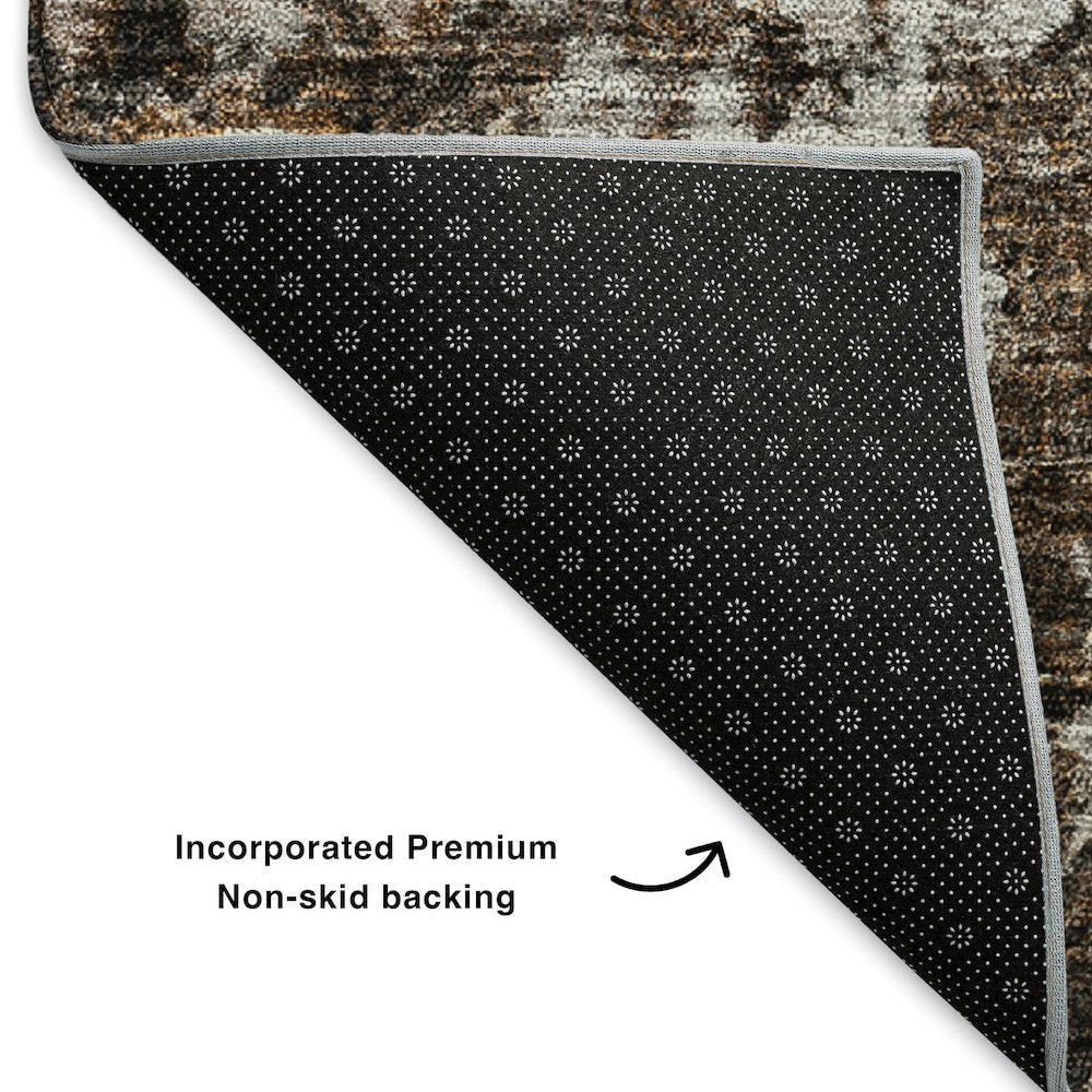 Premium Machine Washable Mayfield  Fudge 1'8" x 2'6" Rug