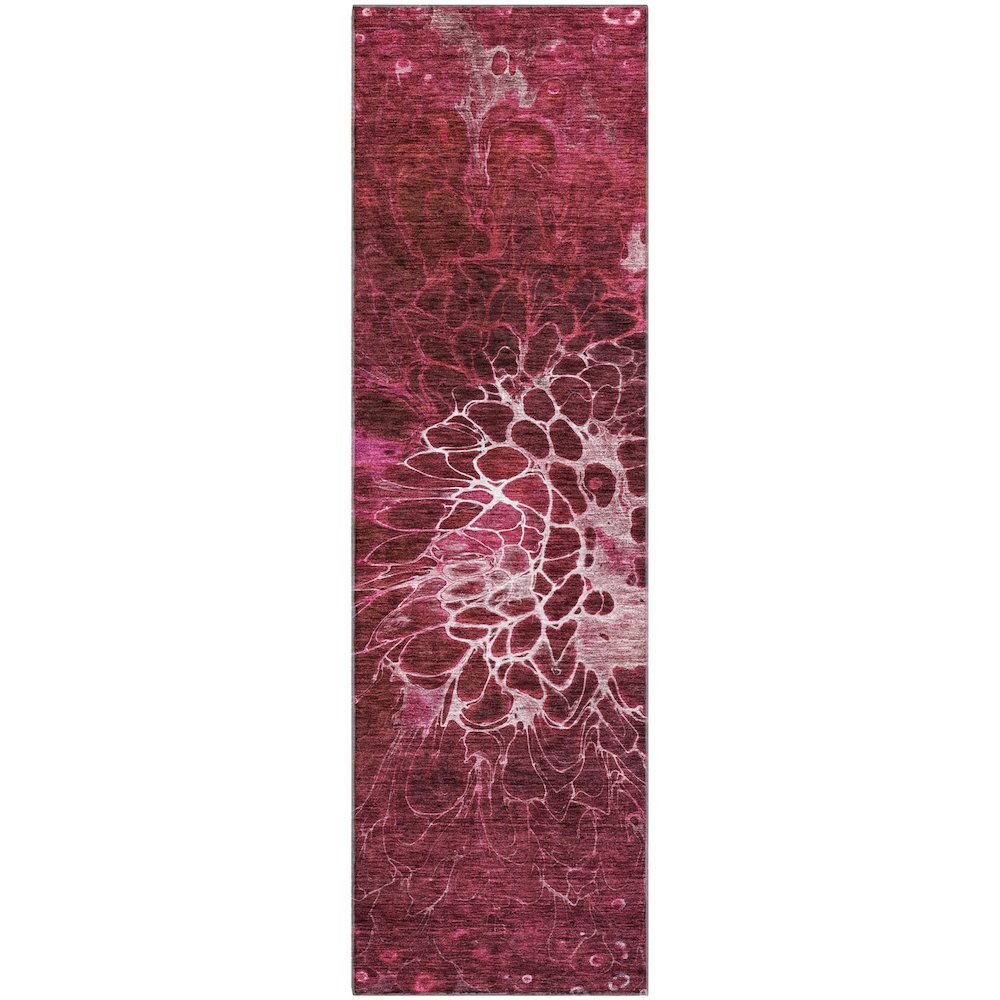 Premium Machine Washable Mayfield AMF652 Merlot 2'3" x 7'6" Runner Rug