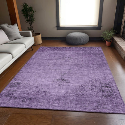Premium Machine Washable Mayfield AMF658 Purple 2'6" x 3'10" Rug