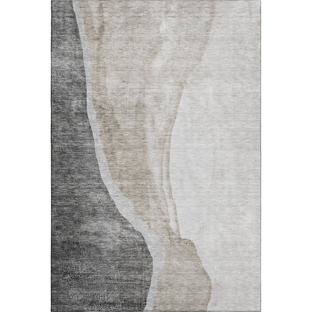 Premium Machine Washable Mayfield AMF667 Charcoal 2'6" x 3'10" Rug