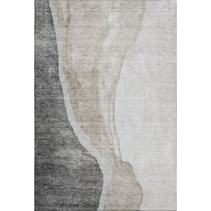 Premium Machine Washable Mayfield AMF667 Charcoal 2'6" x 3'10" Rug