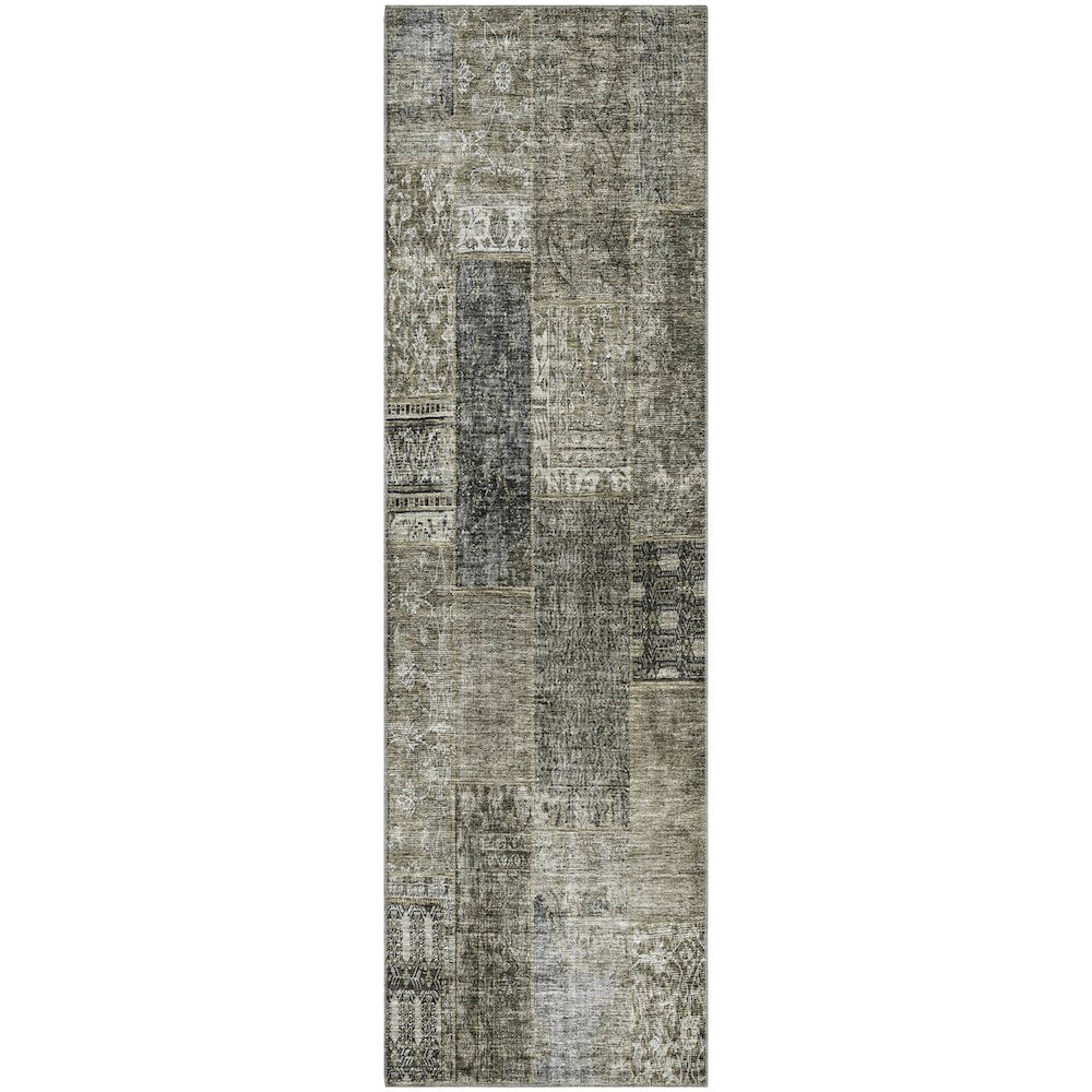 Premium Machine Washable Mayfield AMF669 Taupe 2'3" x 7'6" Runner Rug