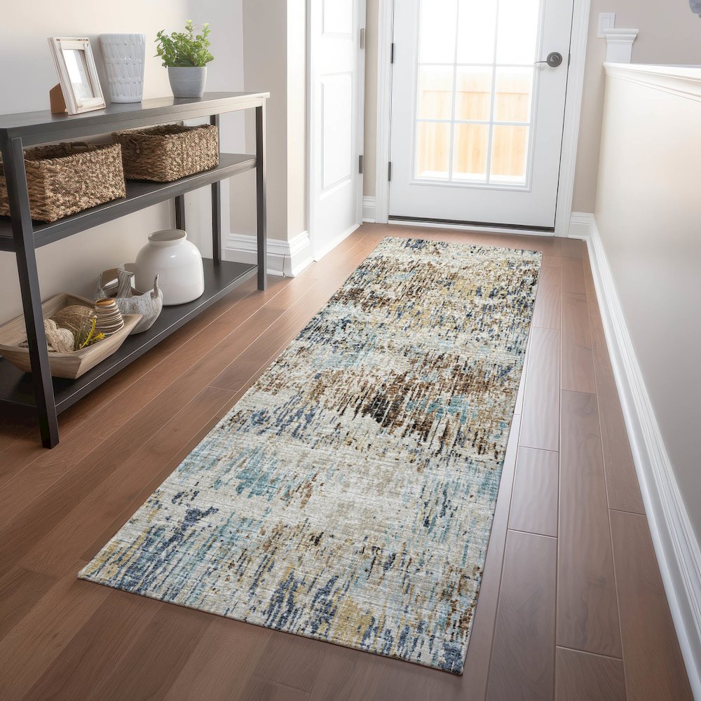 Premium Machine Washable Mayfield  Moody 2'3" x 7'6" Runner Rug