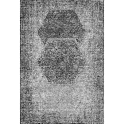Premium Machine Washable Mayfield AMF679 Gray 2'6" x 3'10" Rug