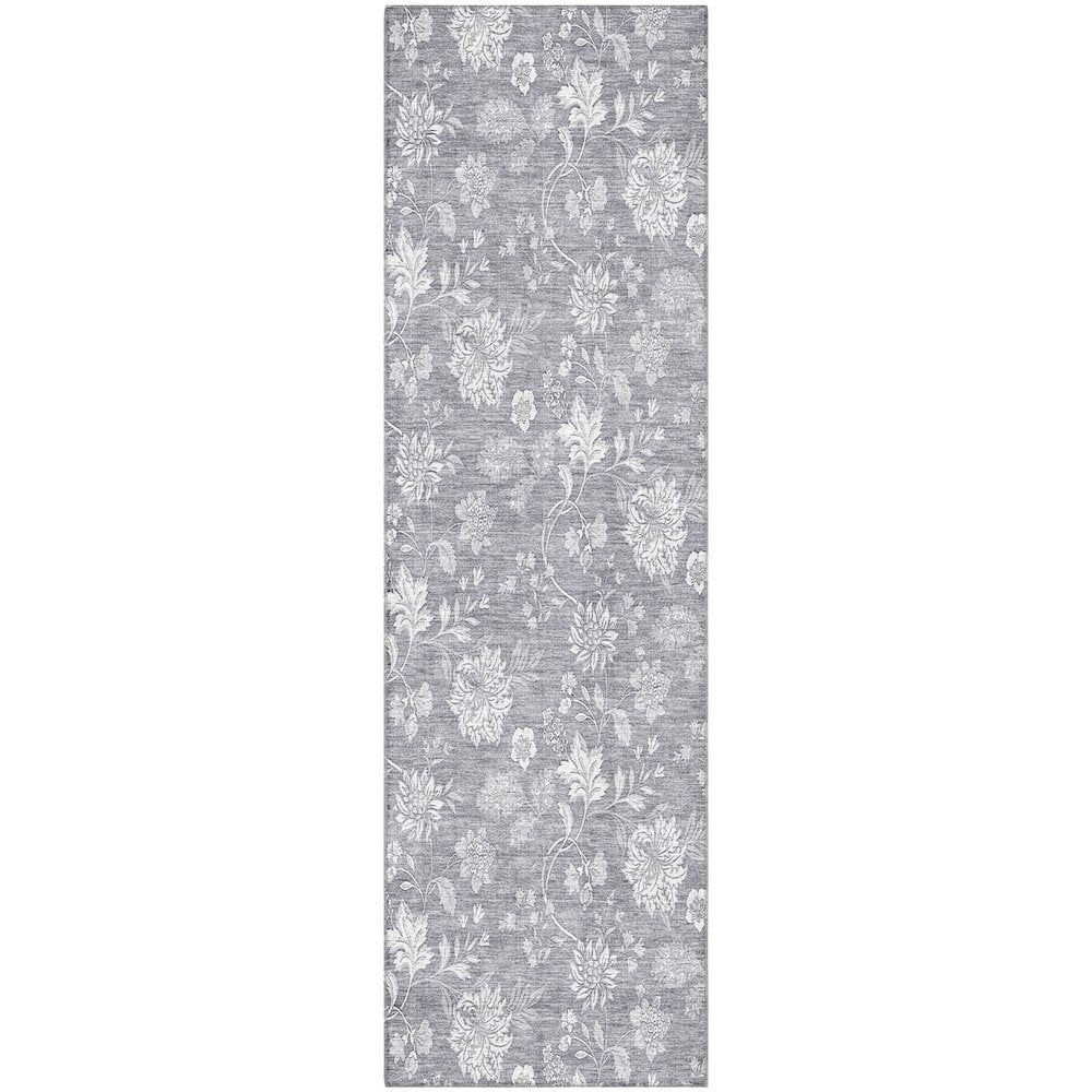 Premium Machine Washable Mayfield AMF681 Gray 2'3" x 7'6" Runner Rug