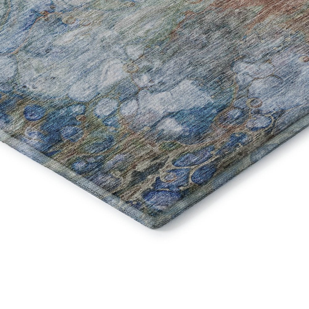 Premium Machine Washable Mayfield AMF698 Coral 1'8" x 2'6" Rug