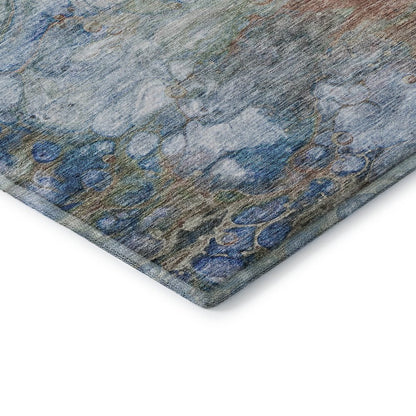 Premium Machine Washable Mayfield AMF698 Coral 1'8" x 2'6" Rug