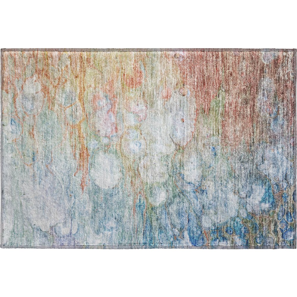 Premium Machine Washable Mayfield AMF698 Coral 1'8" x 2'6" Rug