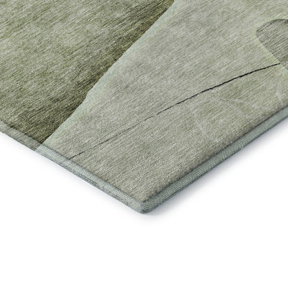 Premium Machine Washable Mayfield AMF700 Aloe 1'8" x 2'6" Rug
