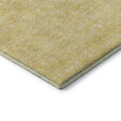 Premium Machine Washable Mayfield AMF703 Honey 1'8" x 2'6" Rug