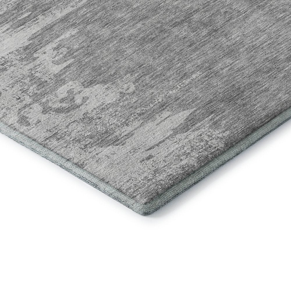 Premium Machine Washable Mayfield AMF705 Silver 1'8" x 2'6" Rug