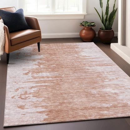 Premium Machine Washable Mayfield AMF705 Terracotta 2'6" x 3'10" Rug