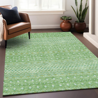 Premium Machine Washable Mayfield AMF709 Aloe 2'6" x 3'10" Rug