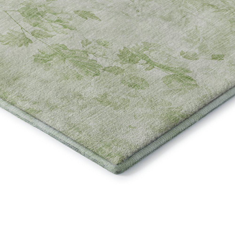 Premium Machine Washable Mayfield AMF724 Aloe 1'8" x 2'6" Rug