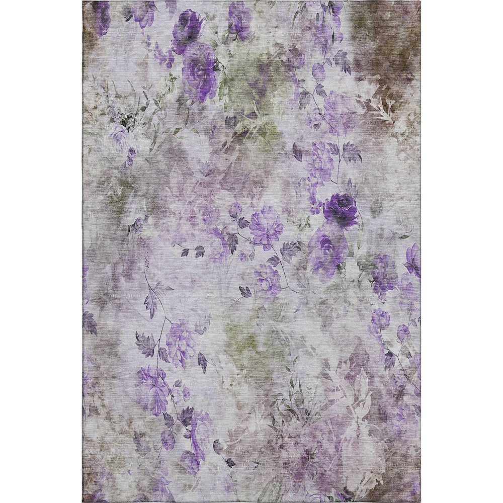 Premium Machine Washable Mayfield AMF724 Purple 2'6" x 3'10" Rug