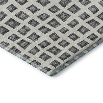 Premium Machine Washable Mayfield AMF727 Gray 1'8" x 2'6" Rug