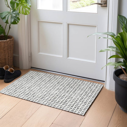 Premium Machine Washable Mayfield AMF727 Gray 1'8" x 2'6" Rug