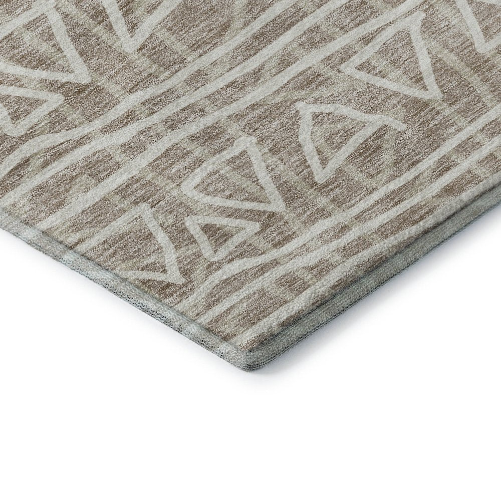 Premium Machine Washable Mayfield AMF730 Taupe 1'8" x 2'6" Rug